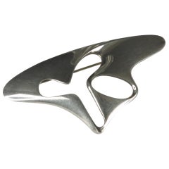 Georg Jensen Brooch Designed by Henning Koppel