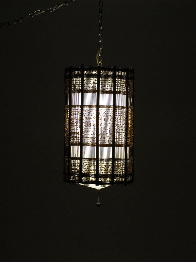 Mid-20th Century In the Style of Maria Kipp Hanging Swag Lamp
