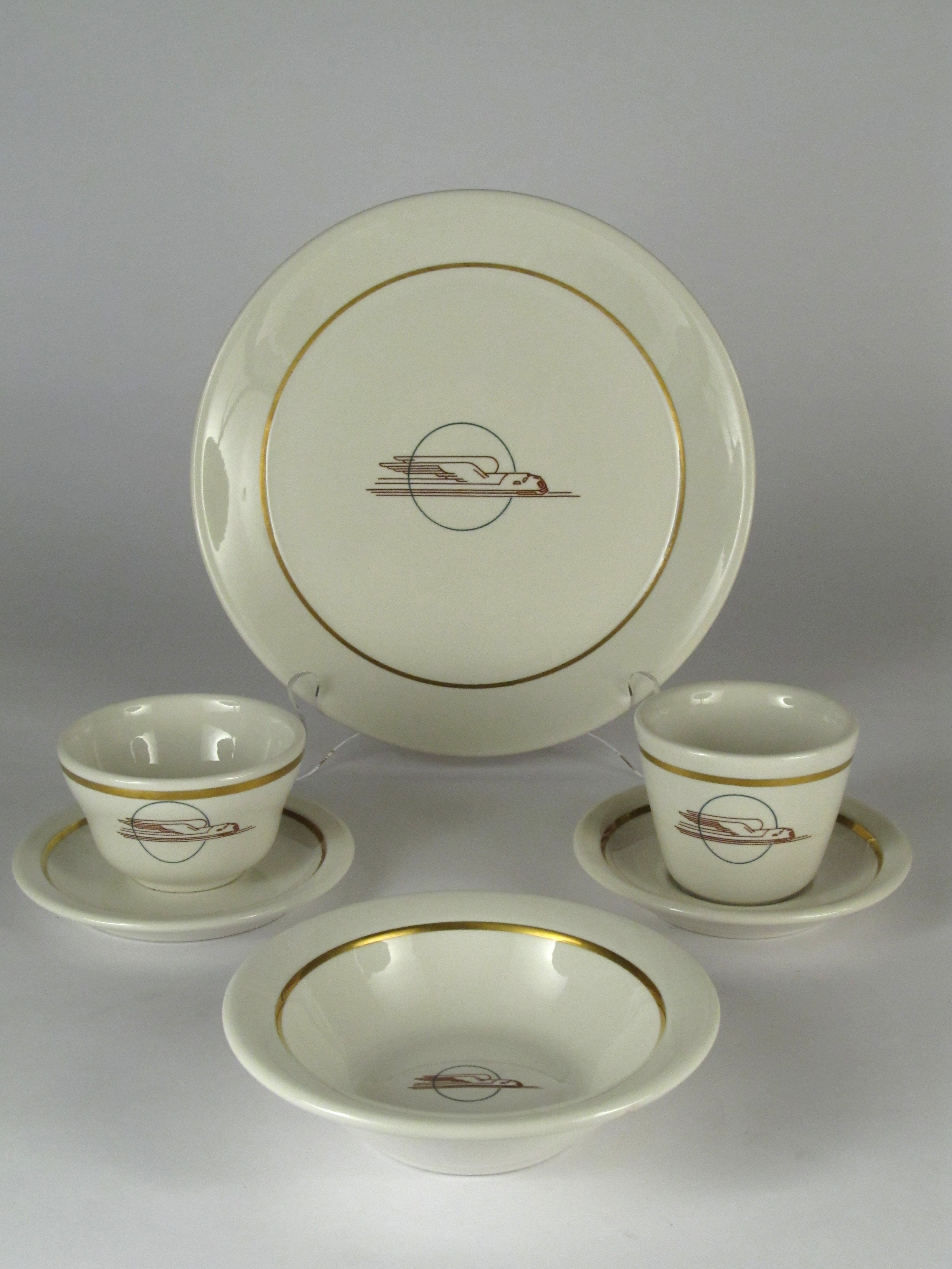 Union Pacific Railroad "Winged Streamliner" Sterling China