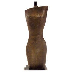 Female Torso Sculptural Table Lamp