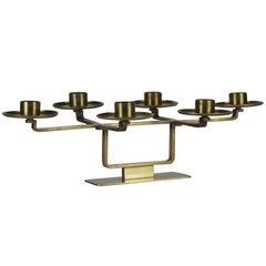 6-Arm German Art Deco Candelabra by Hayno Focken