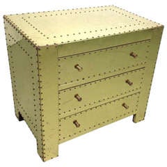 Sarried 3 Drawer Brass Clad Chest of Drawers