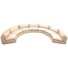 Monumental Three-Piece Sectional Sofa by Milo Baughman for Thayer Coggin