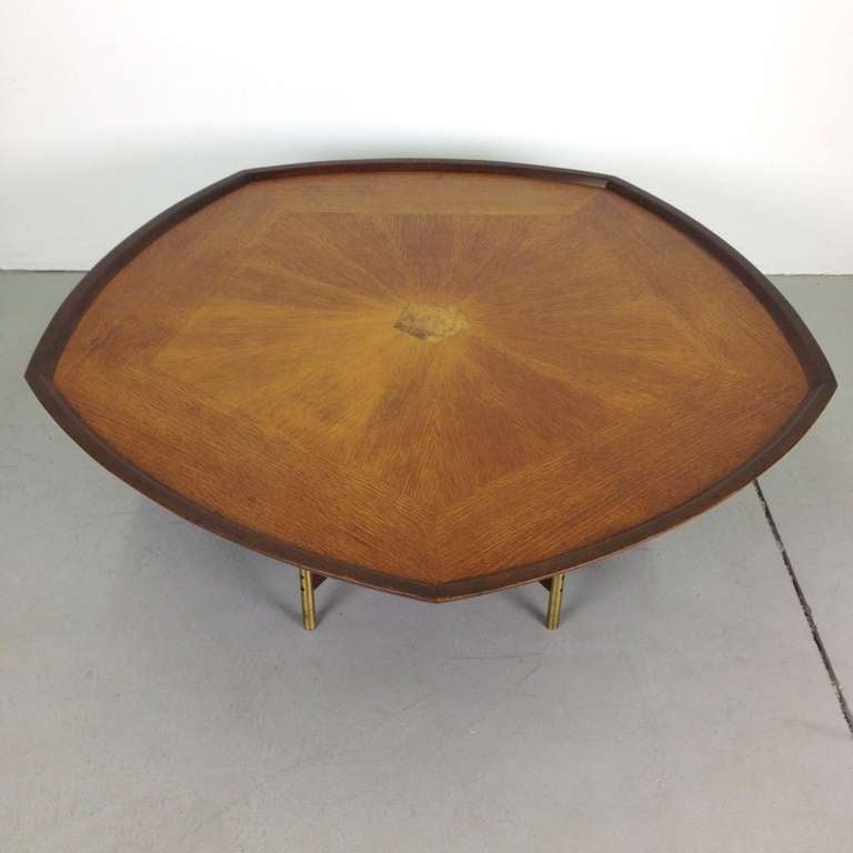 Outstanding Pentagon Coffee Cocktail Table by Paul Tuttle for Baker Furniture In Excellent Condition In Long Beach, CA
