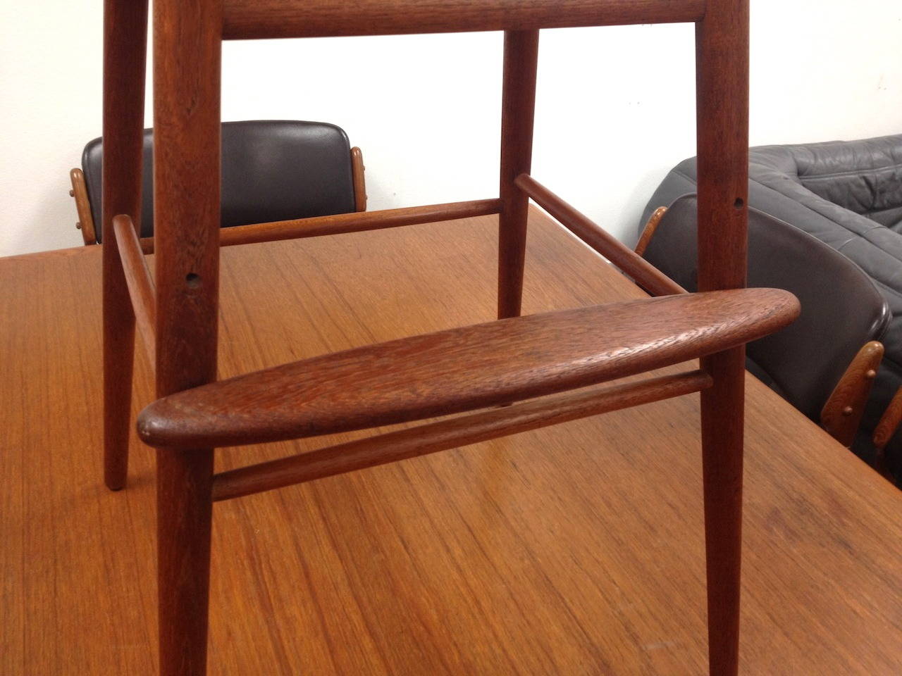 Early Nanna Ditzel Danish Modern Teak Child's High Chair by Kolds Savvaerk 5