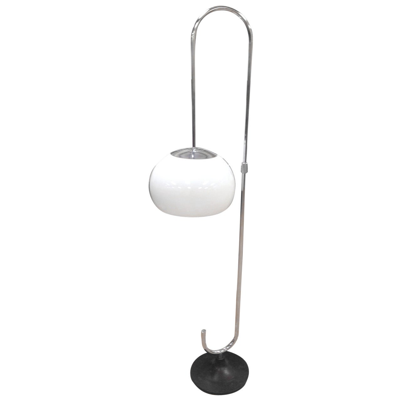 Adjustable Chrome Floor Lamp by Reggiani