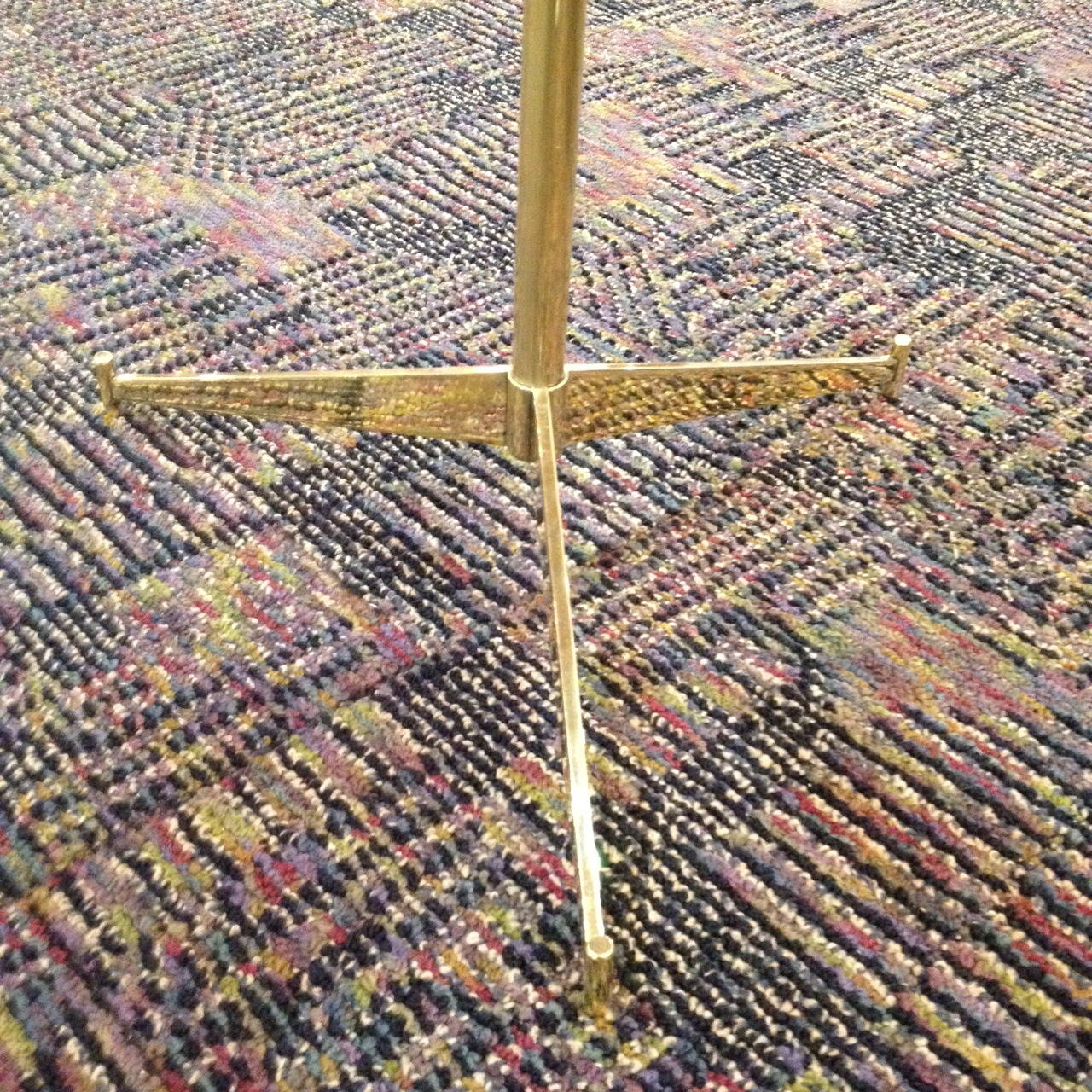 Paul McCobb Brass Cigarette Side Table for Directional In Excellent Condition In Long Beach, CA