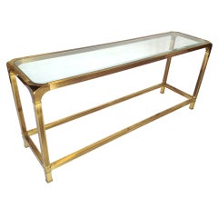 Mastercraft Brass Console Sofa Table Mastercraft Brass Console Sofa Table