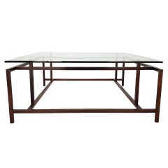 Architectural Rosewood Coffee Table by Henning Norgaard for Komfort
