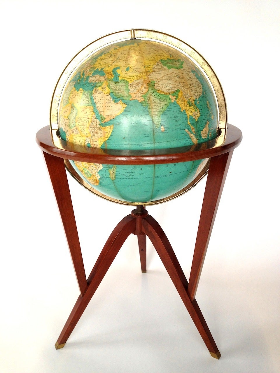 Dunbar Illuminated Floor Globe by Edward Wormley