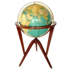 Dunbar Illuminated Floor Globe by Edward Wormley