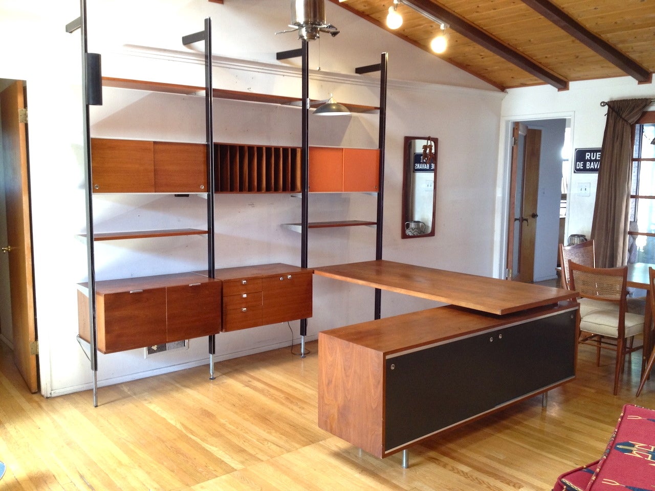 Exceptional George Nelson CSS Wall Unit with Desk and Credenza by Herman Miller