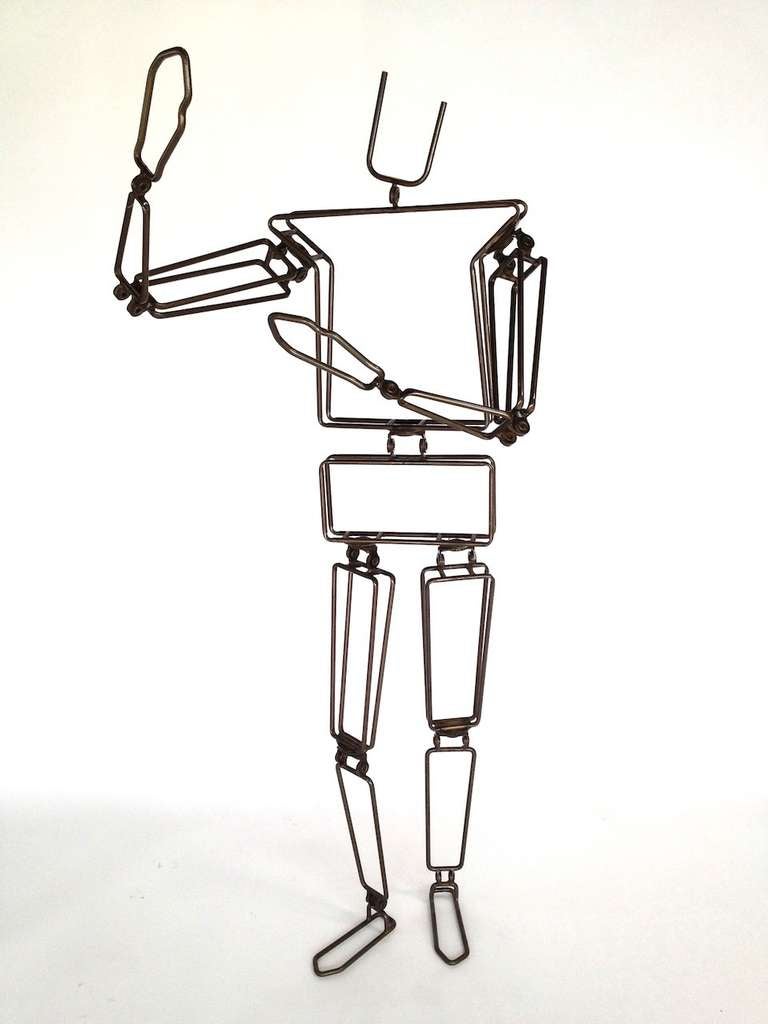 20th Century Life Size Fully Adjustable Metal Mannequin