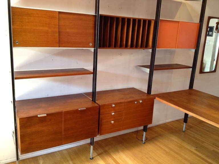 Exceptional George Nelson CSS Wall Unit with Desk and Credenza by Herman Miller 1