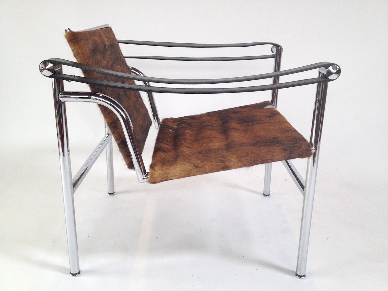 Authentic Signed Cassina Le Corbusier LC1 Cowhide Lounge Chair
