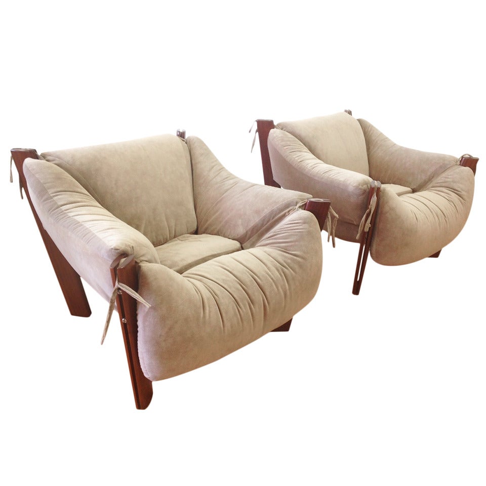 Pair of Lounge Chairs by Percival Lafer