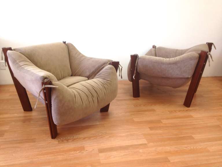 Pair of Lounge Chairs by Percival Lafer In Excellent Condition In Long Beach, CA