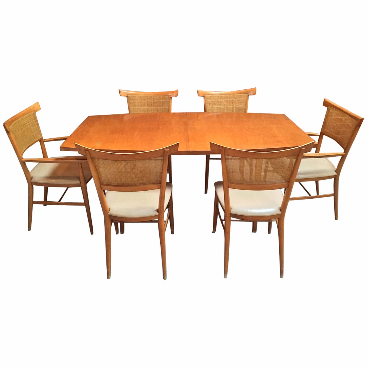 Rare Paul McCobb Planner Group Dining Set Table and Six Chairs