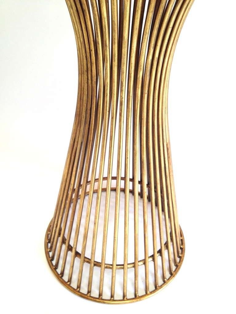 Gold Colored Platner Style Dining Or Cafe Table Base 4