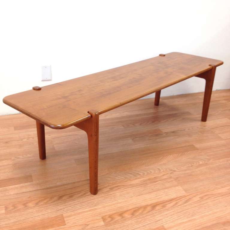 Rare Hans J. Wegner Coffee Table for Johannes Hansen.  Table has been refinished.