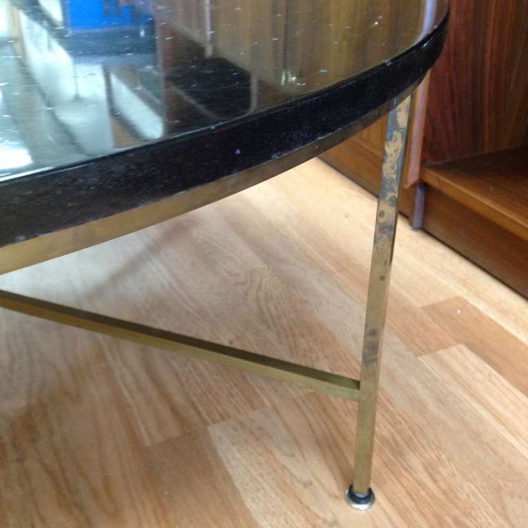 Paul McCobb Brass and Marble Coffee Cocktail Table for Calvin 4