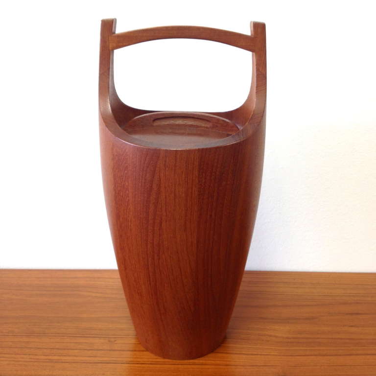 Large Danish Modern, Teak Ice Bucket by Jens Quistgaard for Dansk