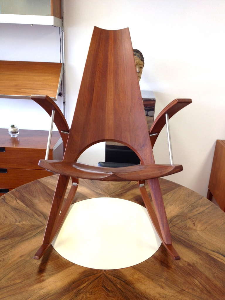 American Sculptural Studio Rocking Chair by Leon Meyer