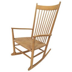 Hans Wegner J16 Danish Modern Rocking Chair by FDB Mobler