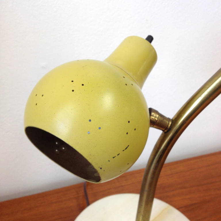 Marble Midcentury Table Lamp in the Style of Gino Sarfatti