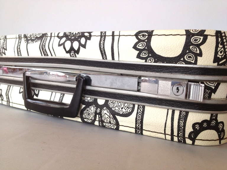 1960's Mod 4 Piece Luggage Suitcase Set by Marimekko for Samsonite 1