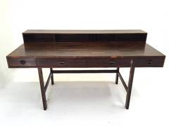 Rare Rosewood Jens Quistgaard Flip-Top Partner Desk for Løvig