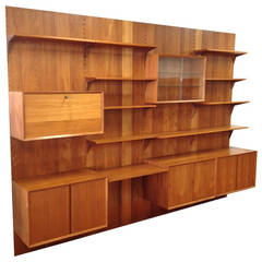 Danish Modern, Four Section Teak Cado Wall Unit
