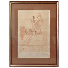 Salvador Dali Limited Edition Signed Chevalier D'Espagne Etching