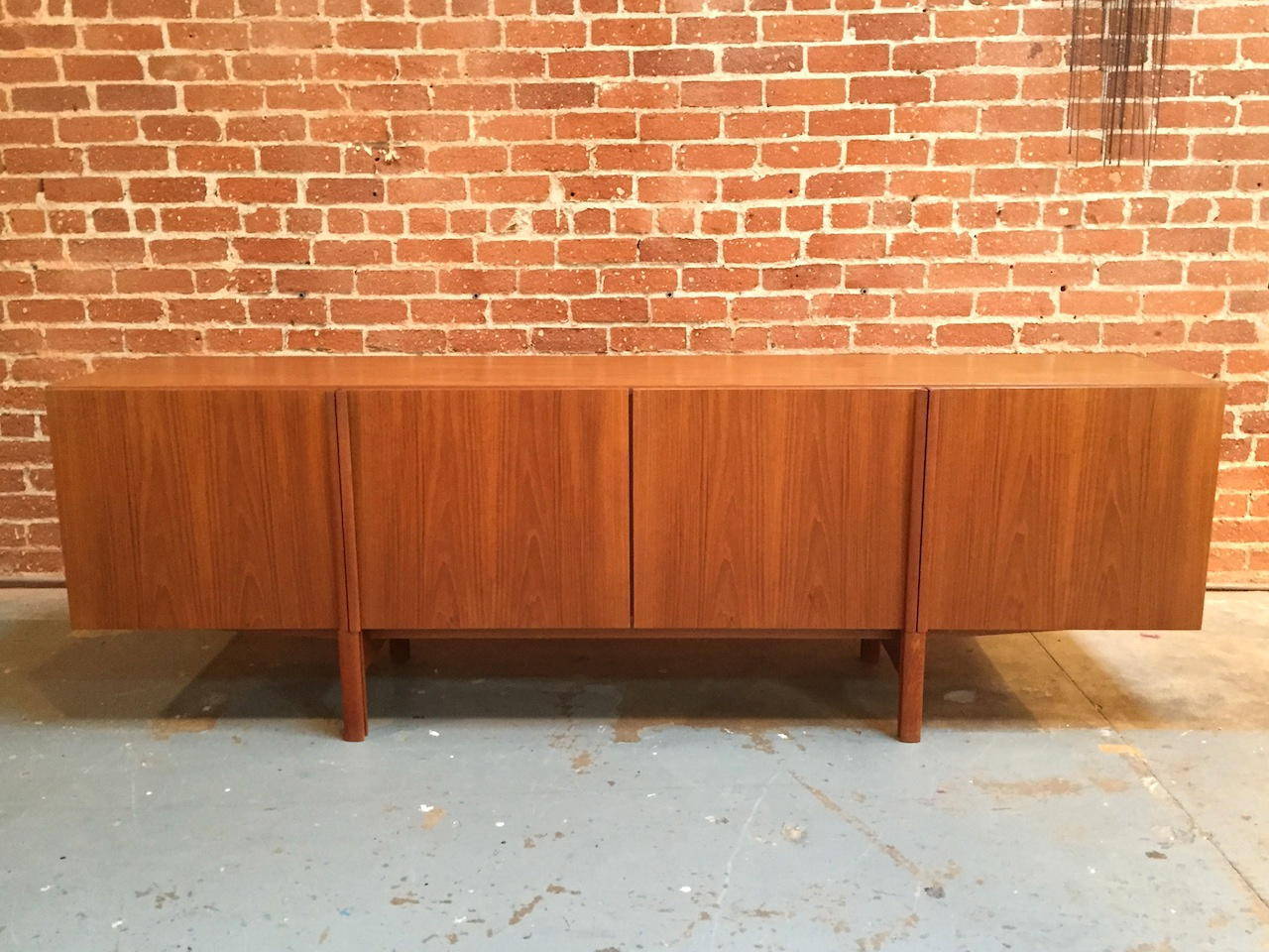 Mid-20th Century Exceptional Ib Kofod-Larsen Danish Modern Teak Credenza for Faarup Mobelfabrik