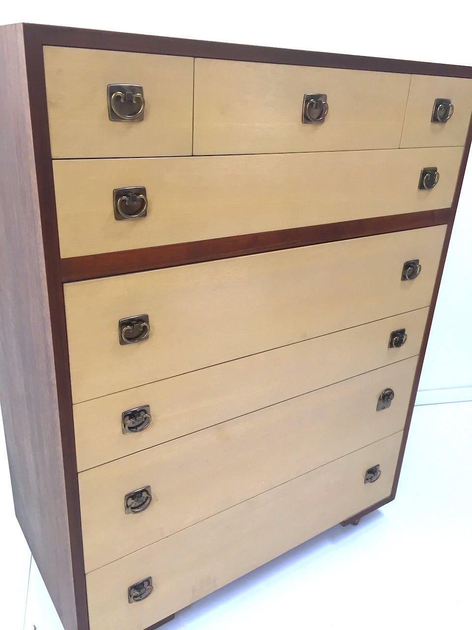 Paul Frankl Hi Boy Dresser Chest of Drawers for Johnson Furniture Company