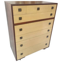 Paul Frankl Hi Boy Dresser Chest of Drawers for Johnson Furniture Company