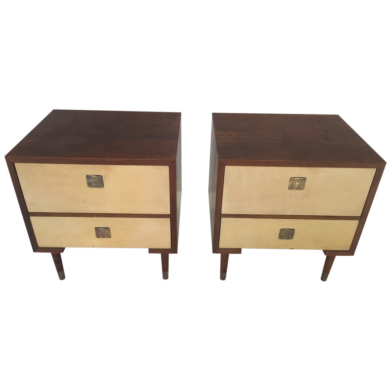 Pair of Paul Frankl Nightstands for Johnson Furniture Company