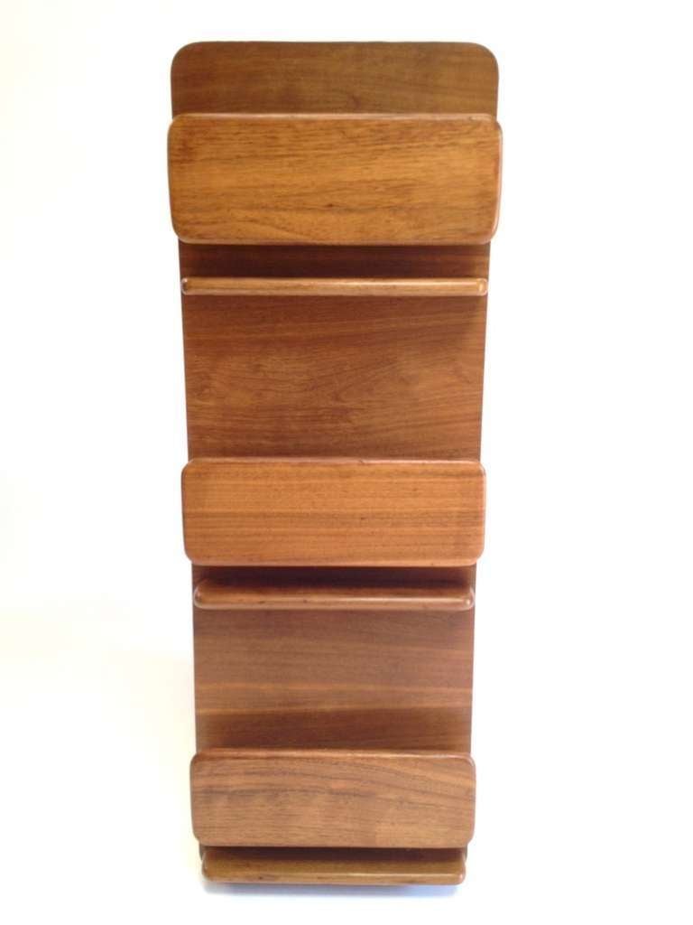 Pair of Peter Pepper Danish Modern Style Wall Mount Book Magazine Holders In Good Condition In Long Beach, CA