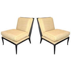 2 Widdicomb Robsjohn Gibbings Slipper Chairs from Greta Grossman's Hurley House