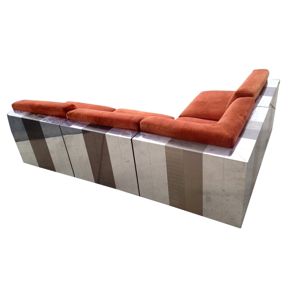 Rare Paul Evans Cityscape 4 Piece Modular Sectional Sofa