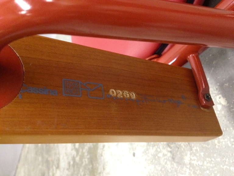 Frank Lloyd Wright S.C. Johnson Wax Arm Chair on Casters for Cassina 5