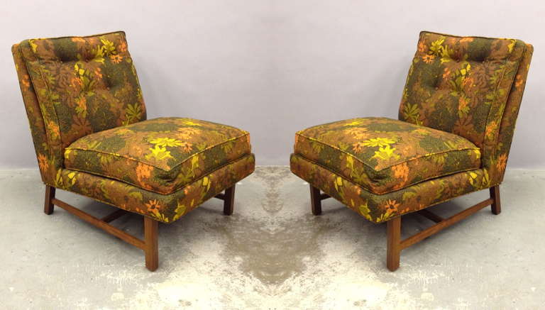 American Pair of Directional Gallery Collection Slipper Lounge Chairs by Kipp Stewart