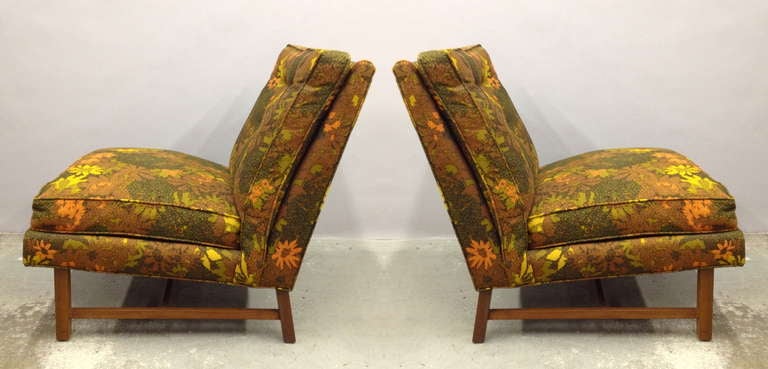 Pair of Directional Gallery Collection Slipper Lounge Chairs by Kipp Stewart In Excellent Condition In Long Beach, CA