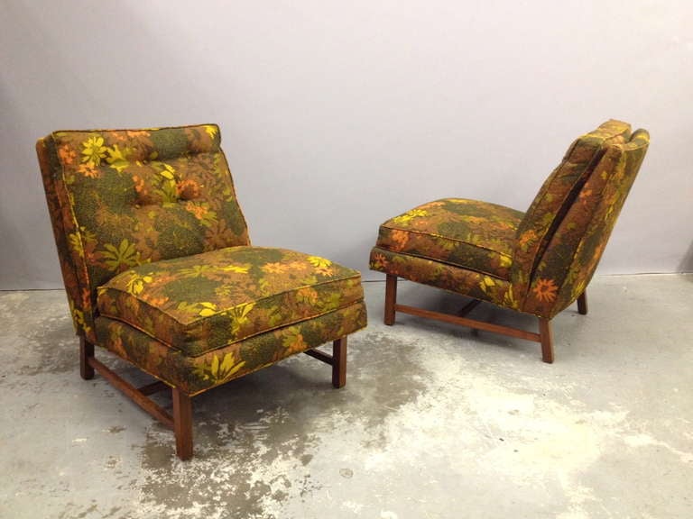 Late 20th Century Pair of Directional Gallery Collection Slipper Lounge Chairs by Kipp Stewart