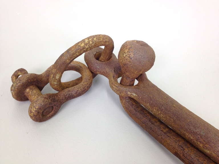19th Century Antique Iron Boat Anchor