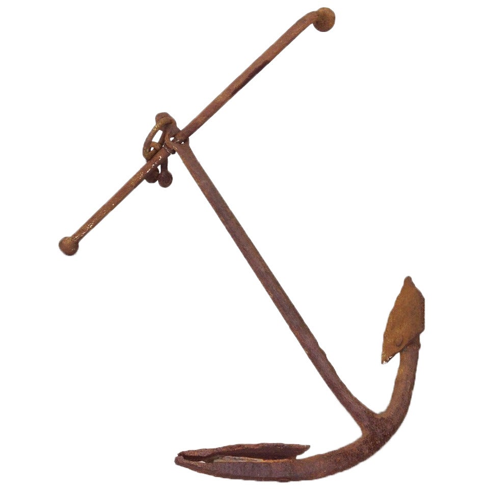 Antique Iron Boat Anchor
