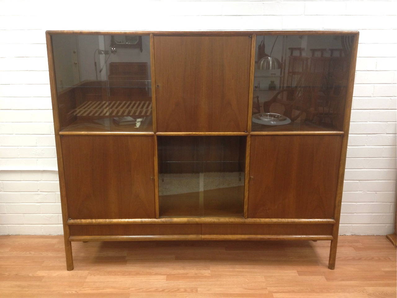 Monumental Display Credenza Wall Unit by T.H. Robsjohn-Gibbings for Widdicomb