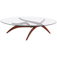 Sculptural Danish Modern Teak Coffee Table