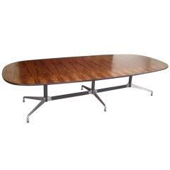 10 Foot Herman Miller Aluminum Group Rosewood Conference Table by Charles Eames