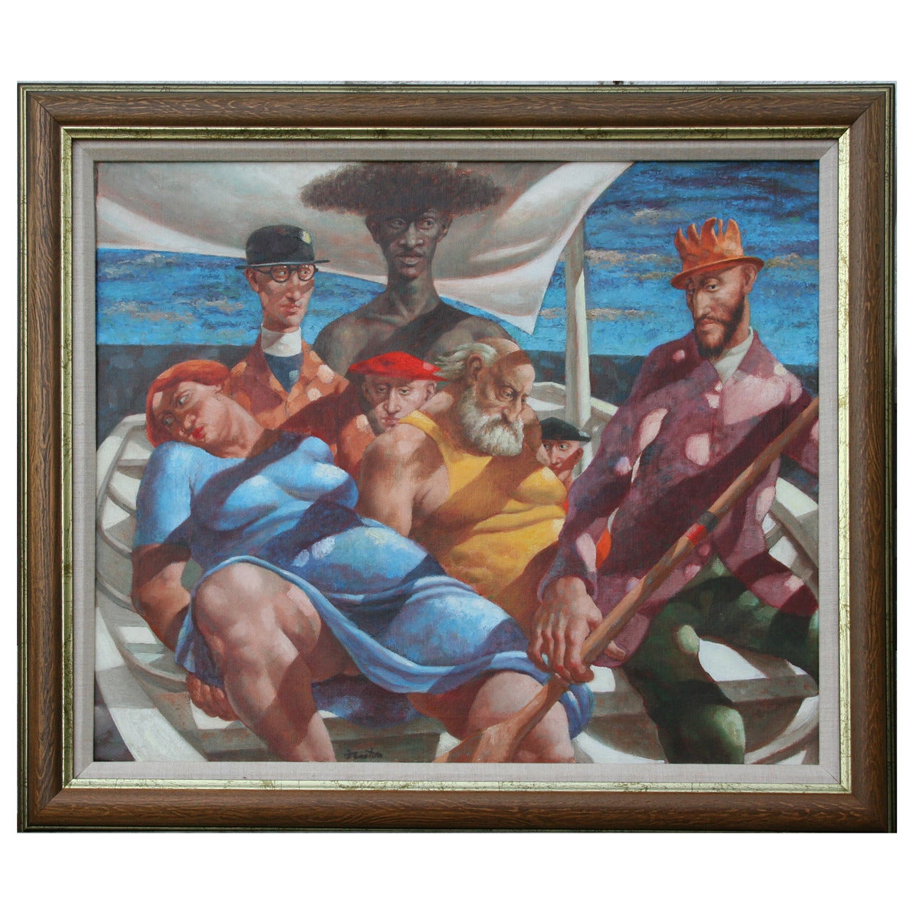 John Fenton  Untitled  Oil on Canvas  20" x 24"  SLC For Sale